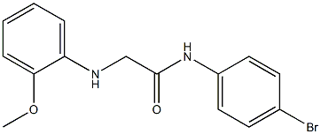 N-(4-bromophenyl)-2-[(2-methoxyphenyl)amino]acetamide Struktur