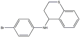 N-(4-bromophenyl)-3,4-dihydro-2H-1-benzothiopyran-4-amine Struktur