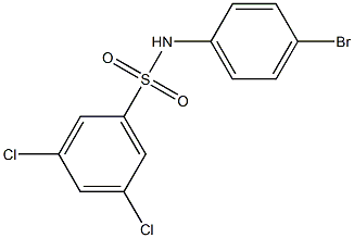 N-(4-bromophenyl)-3,5-dichlorobenzene-1-sulfonamide Struktur