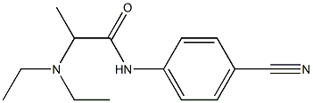 N-(4-cyanophenyl)-2-(diethylamino)propanamide Struktur