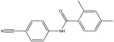 N-(4-cyanophenyl)-2,4-dimethylbenzamide Struktur