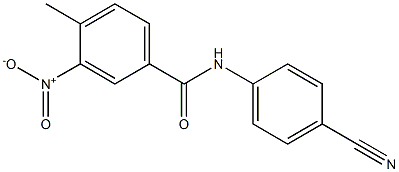 N-(4-cyanophenyl)-4-methyl-3-nitrobenzamide Struktur