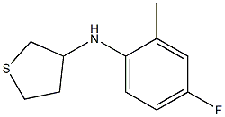 N-(4-fluoro-2-methylphenyl)thiolan-3-amine Struktur