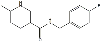 N-(4-fluorobenzyl)-6-methylpiperidine-3-carboxamide Struktur