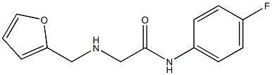 N-(4-fluorophenyl)-2-[(furan-2-ylmethyl)amino]acetamide Struktur