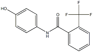 N-(4-hydroxyphenyl)-2-(trifluoromethyl)benzamide Struktur