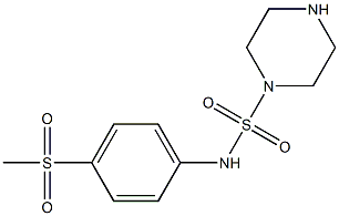 N-(4-methanesulfonylphenyl)piperazine-1-sulfonamide Struktur