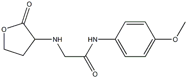 N-(4-methoxyphenyl)-2-[(2-oxooxolan-3-yl)amino]acetamide Struktur