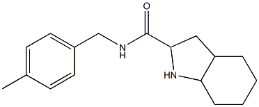 N-(4-methylbenzyl)octahydro-1H-indole-2-carboxamide Struktur