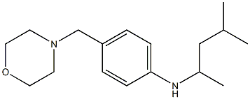 N-(4-methylpentan-2-yl)-4-(morpholin-4-ylmethyl)aniline Struktur