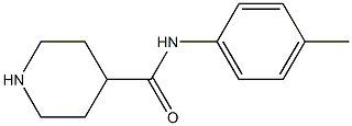 N-(4-methylphenyl)piperidine-4-carboxamide Struktur