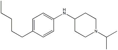 N-(4-pentylphenyl)-1-(propan-2-yl)piperidin-4-amine Struktur