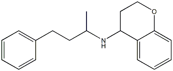 N-(4-phenylbutan-2-yl)-3,4-dihydro-2H-1-benzopyran-4-amine Struktur