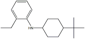 N-(4-tert-butylcyclohexyl)-2-ethylaniline Struktur