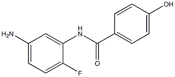 N-(5-amino-2-fluorophenyl)-4-hydroxybenzamide Struktur