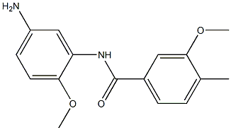 N-(5-amino-2-methoxyphenyl)-3-methoxy-4-methylbenzamide Struktur