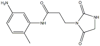 N-(5-amino-2-methylphenyl)-3-(2,5-dioxoimidazolidin-1-yl)propanamide Struktur