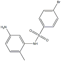 N-(5-amino-2-methylphenyl)-4-bromobenzenesulfonamide Struktur