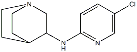 N-(5-chloropyridin-2-yl)-1-azabicyclo[2.2.2]octan-3-amine Struktur