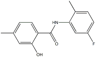 N-(5-fluoro-2-methylphenyl)-2-hydroxy-4-methylbenzamide Struktur