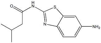 N-(6-amino-1,3-benzothiazol-2-yl)-3-methylbutanamide Struktur