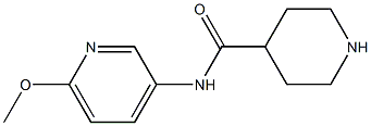 N-(6-methoxypyridin-3-yl)piperidine-4-carboxamide Struktur