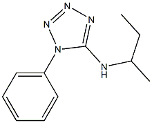 N-(butan-2-yl)-1-phenyl-1H-1,2,3,4-tetrazol-5-amine Struktur