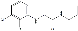 N-(butan-2-yl)-2-[(2,3-dichlorophenyl)amino]acetamide Struktur