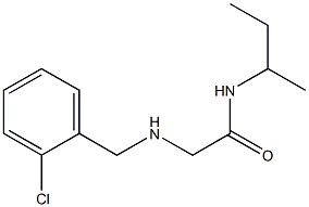 N-(butan-2-yl)-2-{[(2-chlorophenyl)methyl]amino}acetamide Struktur