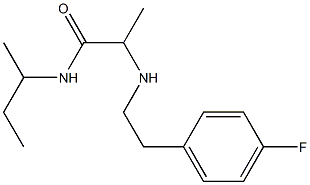 N-(butan-2-yl)-2-{[2-(4-fluorophenyl)ethyl]amino}propanamide Struktur