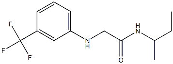 N-(butan-2-yl)-2-{[3-(trifluoromethyl)phenyl]amino}acetamide Struktur