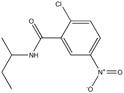 N-(butan-2-yl)-2-chloro-5-nitrobenzamide Struktur