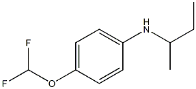 N-(butan-2-yl)-4-(difluoromethoxy)aniline Struktur