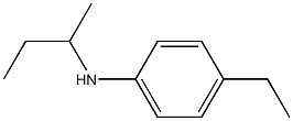 N-(butan-2-yl)-4-ethylaniline Struktur