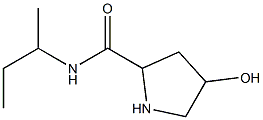 N-(butan-2-yl)-4-hydroxypyrrolidine-2-carboxamide Struktur