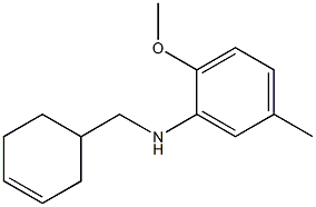 N-(cyclohex-3-en-1-ylmethyl)-2-methoxy-5-methylaniline Struktur