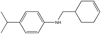 N-(cyclohex-3-en-1-ylmethyl)-4-(propan-2-yl)aniline Struktur