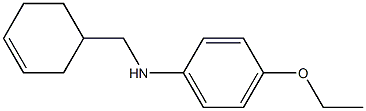 N-(cyclohex-3-en-1-ylmethyl)-4-ethoxyaniline Struktur