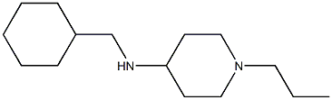 N-(cyclohexylmethyl)-1-propylpiperidin-4-amine Struktur