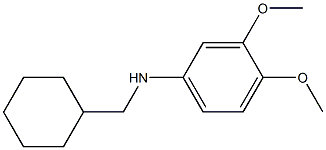 N-(cyclohexylmethyl)-3,4-dimethoxyaniline Struktur