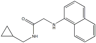 N-(cyclopropylmethyl)-2-(naphthalen-1-ylamino)acetamide Struktur