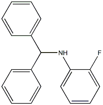 N-(diphenylmethyl)-2-fluoroaniline Struktur