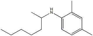 N-(heptan-2-yl)-2,4-dimethylaniline Struktur