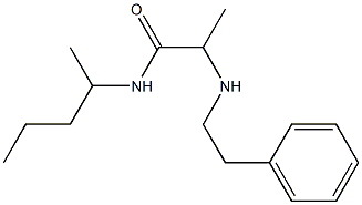 N-(pentan-2-yl)-2-[(2-phenylethyl)amino]propanamide Struktur