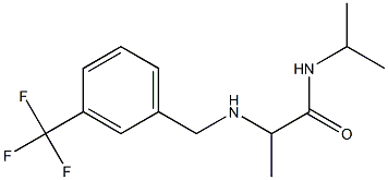 N-(propan-2-yl)-2-({[3-(trifluoromethyl)phenyl]methyl}amino)propanamide Struktur