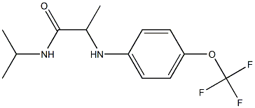 N-(propan-2-yl)-2-{[4-(trifluoromethoxy)phenyl]amino}propanamide Struktur