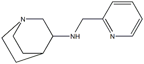 N-(pyridin-2-ylmethyl)-1-azabicyclo[2.2.2]octan-3-amine Struktur