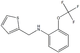 N-(thiophen-2-ylmethyl)-2-(trifluoromethoxy)aniline Struktur