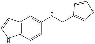 N-(thiophen-3-ylmethyl)-1H-indol-5-amine Struktur