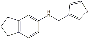 N-(thiophen-3-ylmethyl)-2,3-dihydro-1H-inden-5-amine Struktur